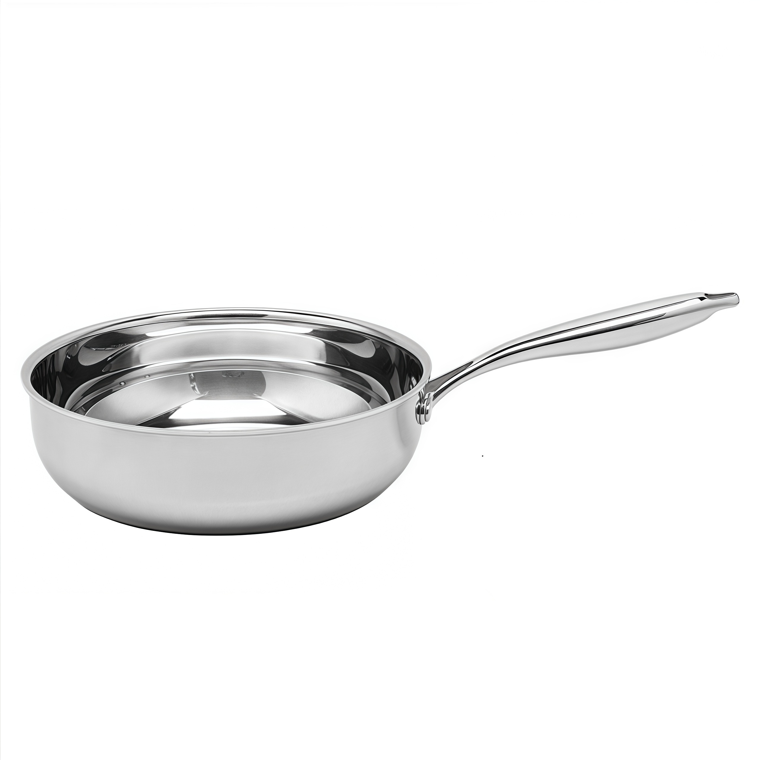 Tri-ply Hybrid Pan & Wok with Double Ears PFAS PFOA Free Honeycomb Stainless Steel Non-stick Wok Pan Cookware 
