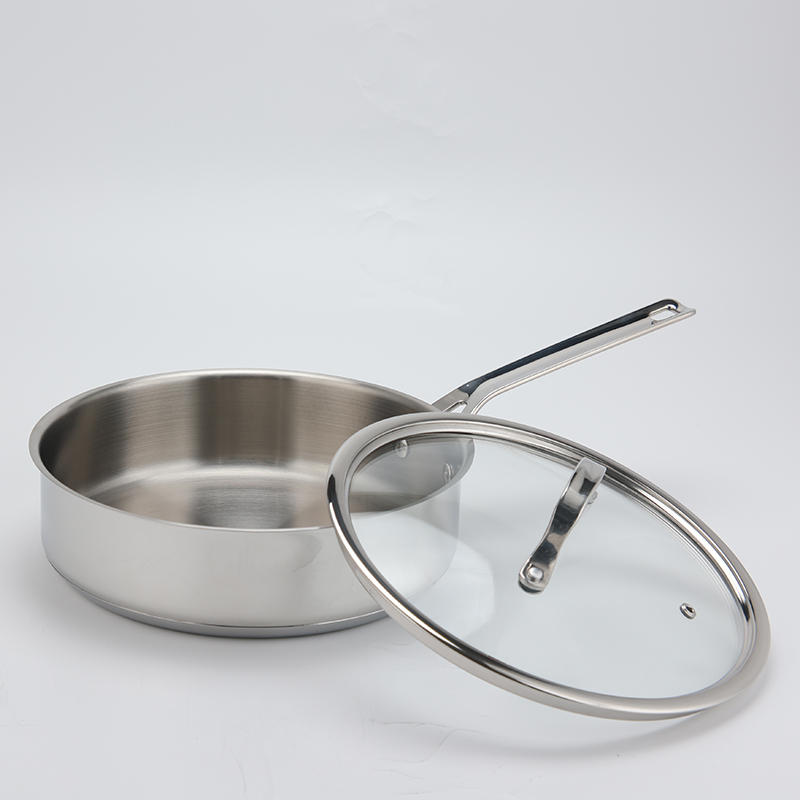 Wholesale Custom 10 Piece Stainless Steel Impact Bonded Bottom Pots and Pans Non-Toxic Kitchen Cookware Set