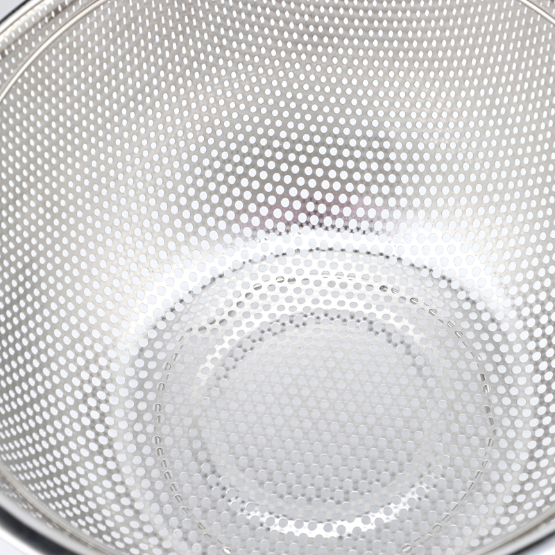 Fruit Vegetable Kitchen Strainer Colanders Set Stainless Steel Drain Wash Storage Drain Basket Stainless Steel Mesh Strainer