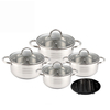Wholesale Classic Cookware Set Eco-Friendly Stainless Steel Casserole Set Soup & Stock Pots With Lids