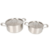 Wholesale Delicate Appearance Multi Function 3 Layer Base Cookware Stainless Steel Casserole Set Soup & Stock Pots With Lids