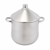 Factory Custom Kitchen Soup Steamer Pot Set With Tagine Lid Stainless Steel Cooking Pot Set Cookware Sets with Capsuled Bottom