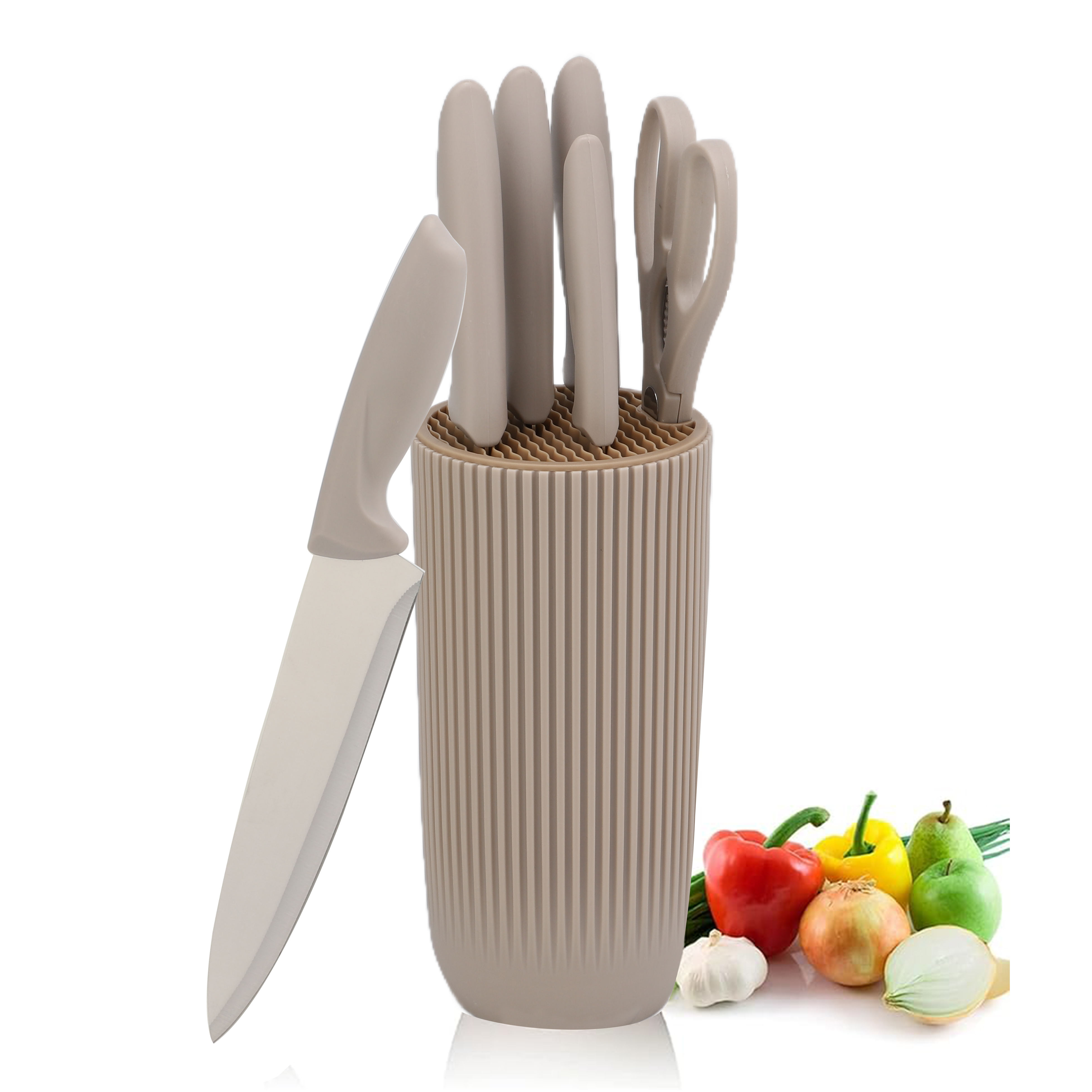Wholesale China Factory's Cheap Stainless Steel Kitchen Knife with PP Handle Promotional Knife Set