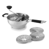 Rotary Stainless Steel Food Mill Strainer Potato Masher Grinder Vegetable Mill Detachable Silicone Handle with 3 Milling Discs