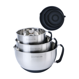 Stainless Steel Mixing Bowl Set With Spout and Handle