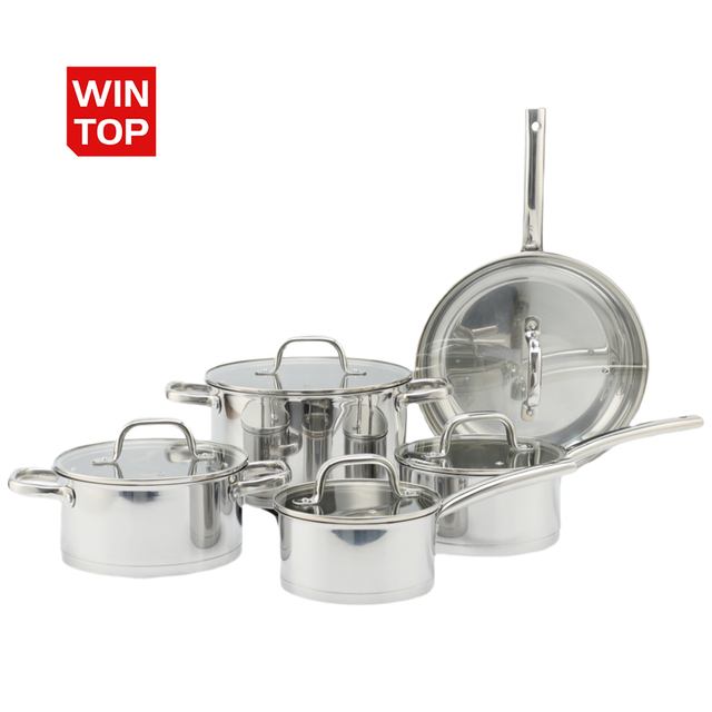 Wholesale Delicate Appearance Multi Function Thickening Base Cookware Stainless Steel Casserole Set Soup & Stock Pots With Lids
