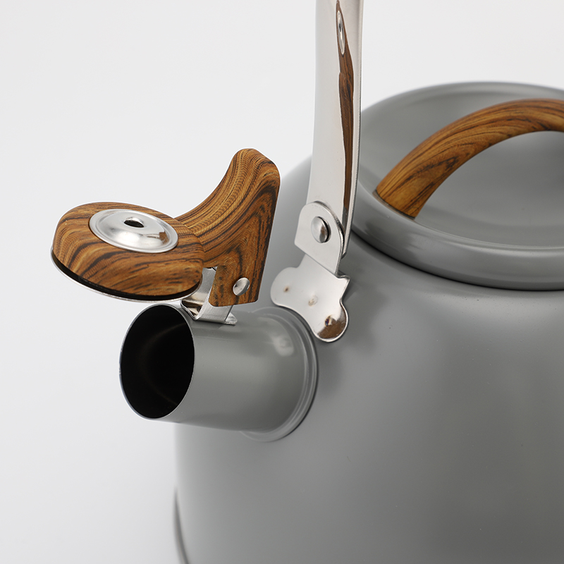 New Model 2.8L Whistling Tea And Water Kettle, Gas Stovetop & Induction New Handle Design, Wooden Handle +SS , Satin Polished