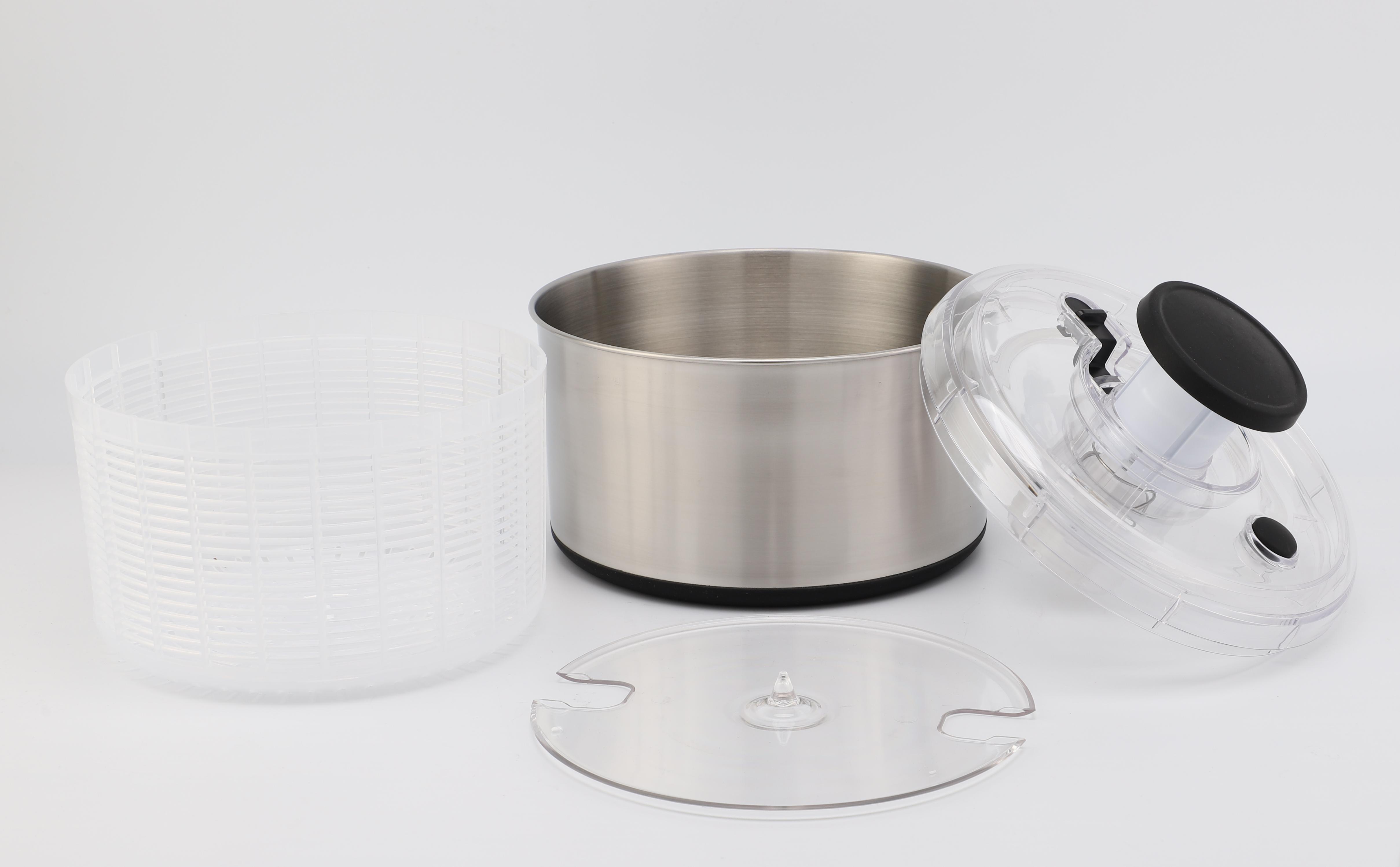 Multifunctional Stainless Steel Salad Spinner Fruit Vegetable Washer and Dryer Kitchen Vegetable Salad Spinner
