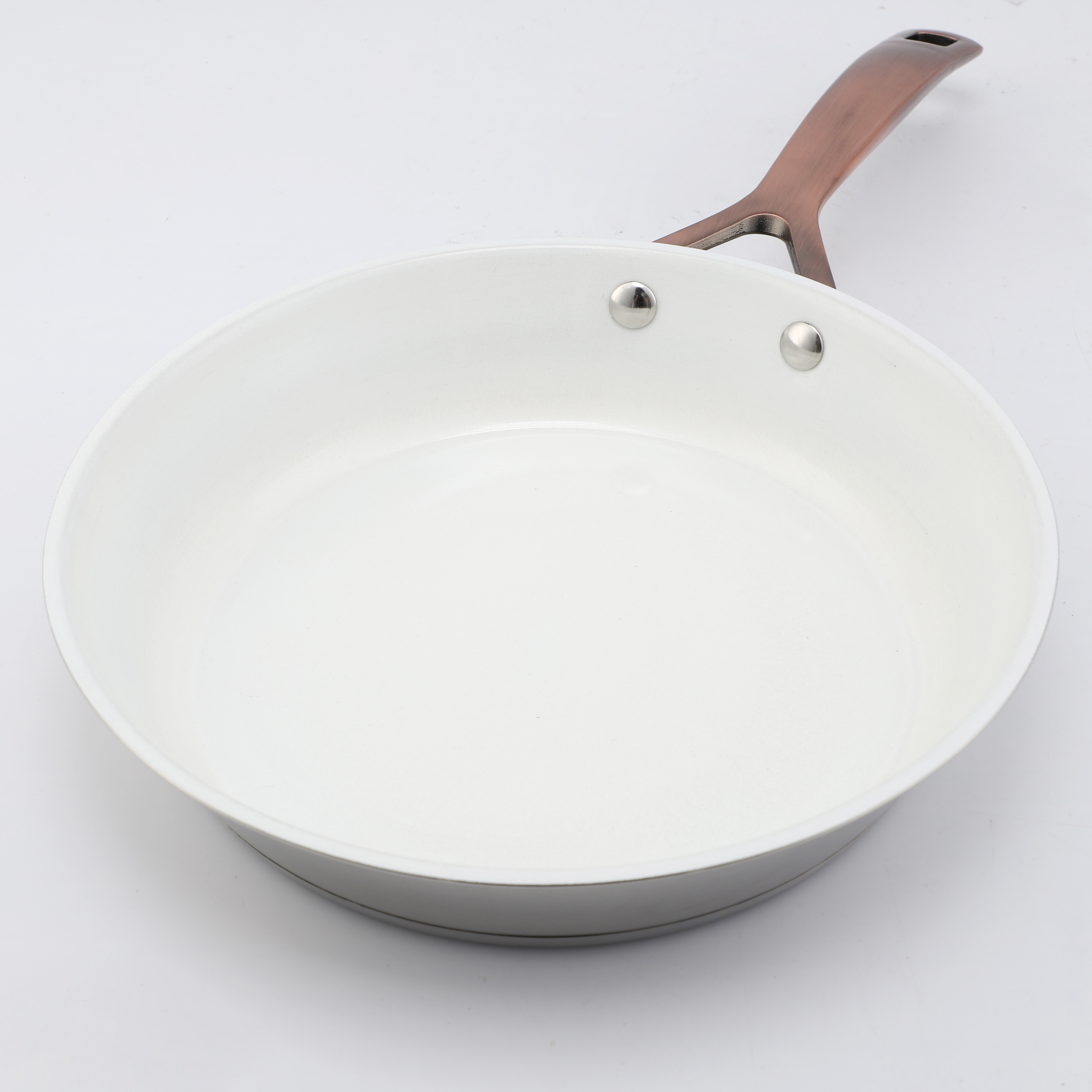 Hot Sale Wholesale 3 Layer Base Stainless Steel Pan 20/24/26/28cm 8inch/10inch/12inch Ceramics Nonstick Cookware Frying Pan