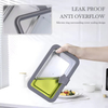 Design 304 Stainless Steel Fresh-keeping Lunch Box Glass Cover Leak-proof Heating Food Grade Microwave Sealed Box