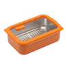 New Design 304 Stainless Steel Fresh-keeping Lunch Box Glass Cover Leak-proof Heating Food Grade Microwave Sealed Box