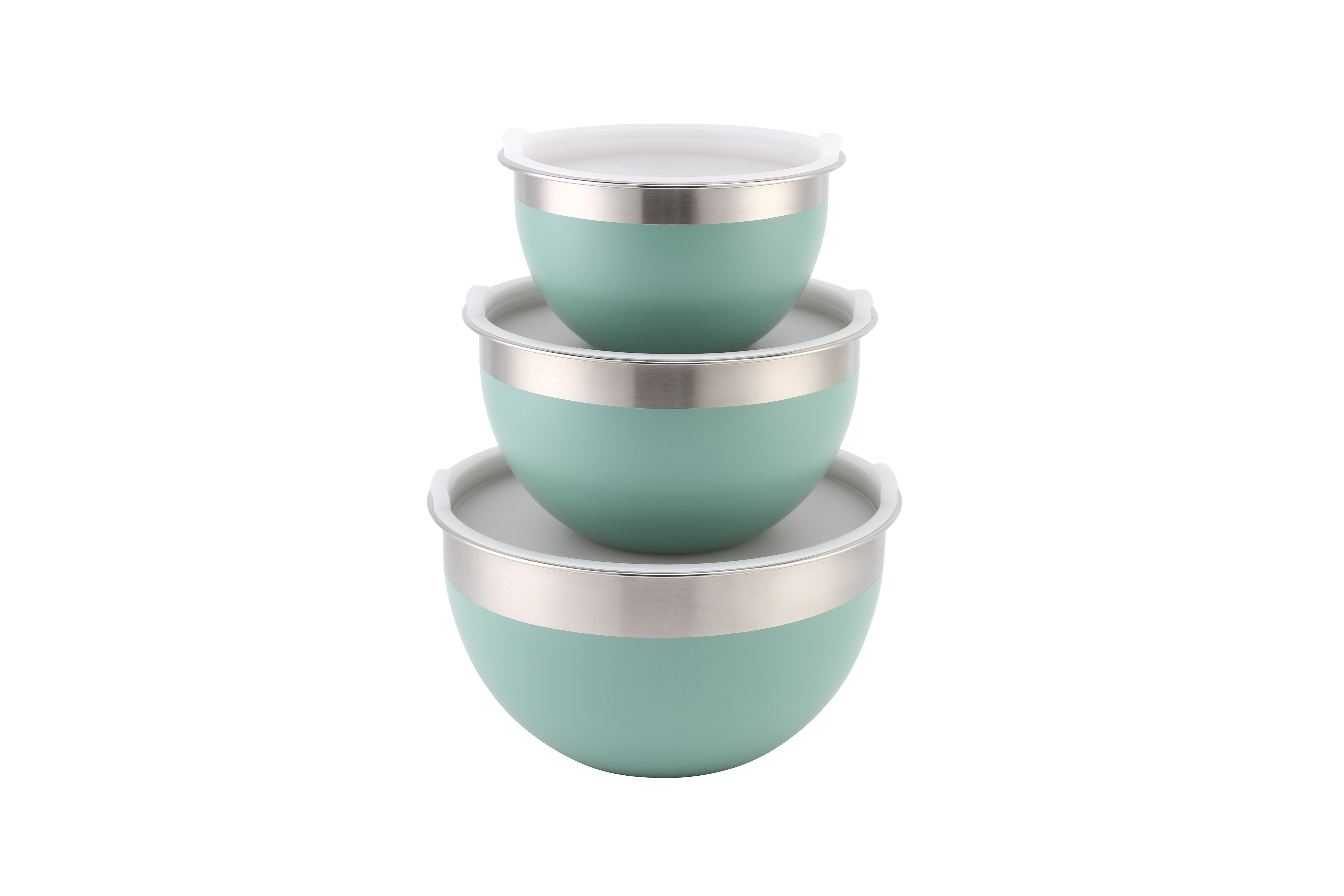 Stainless Steel Mixing Bowl Set With Lid
