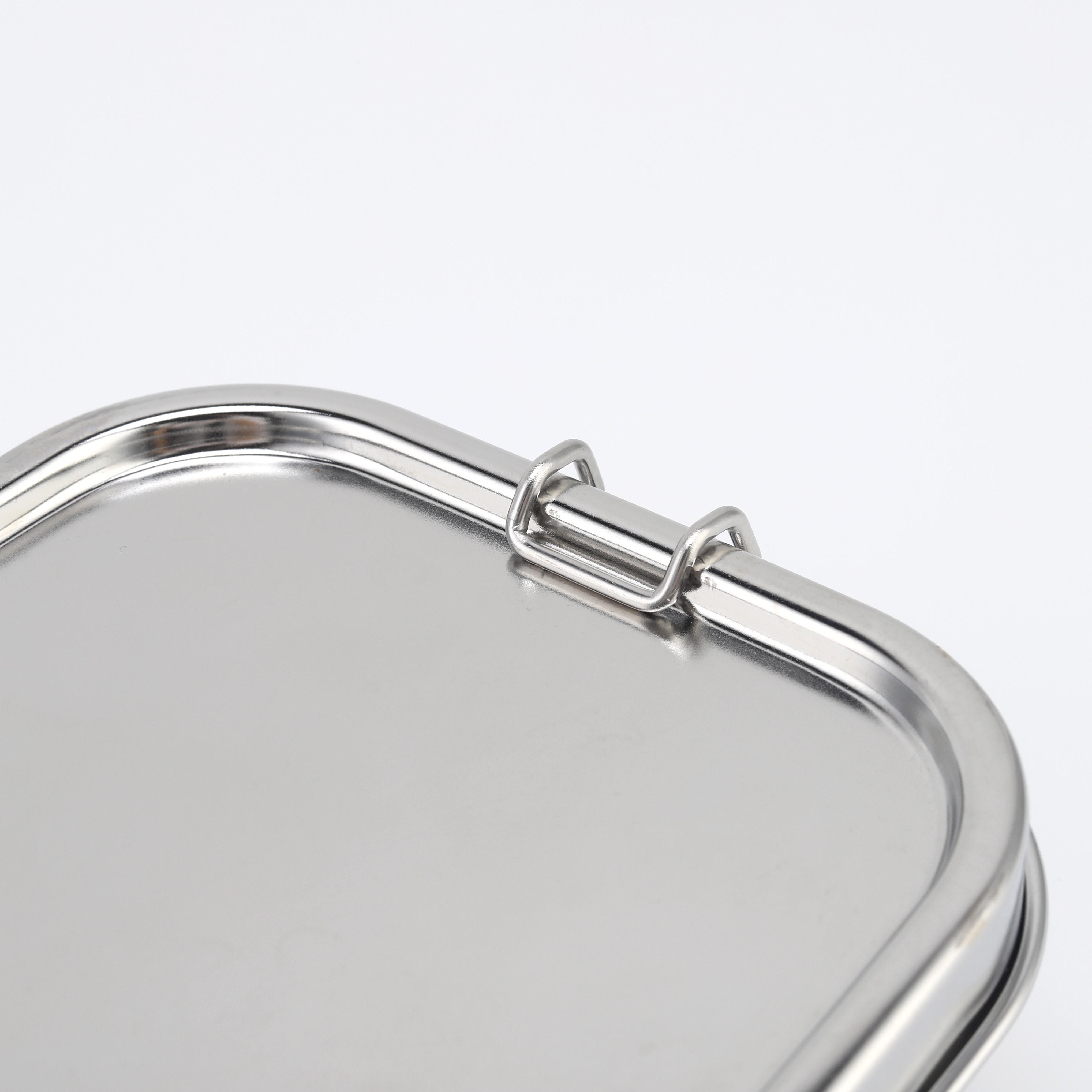 New Stainless Steel Sandwich Box School Metal Bento Lunch Box Kids Food Container With Lid With Leakproof Lid