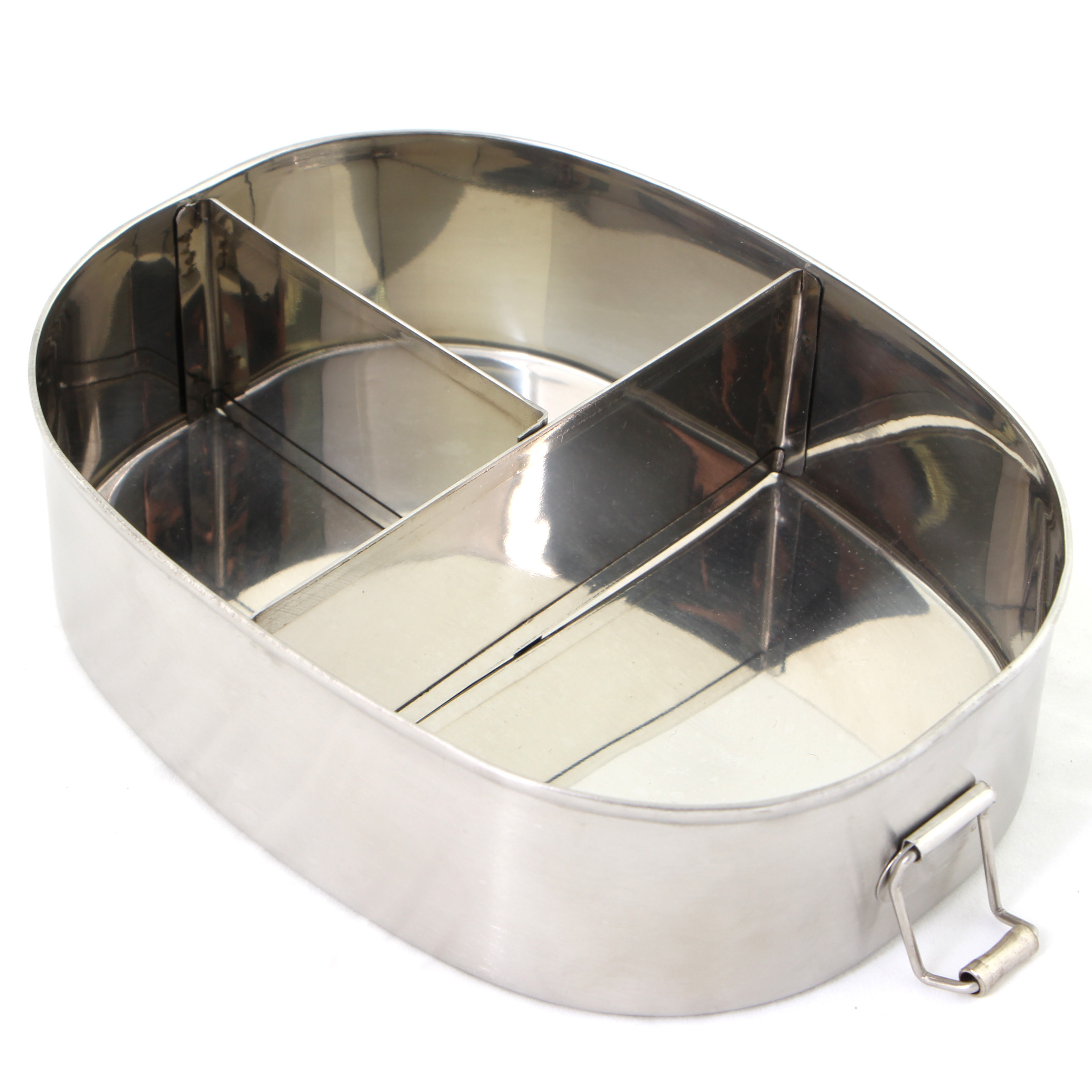 Stainless Steel Sandwich Box School Metal Bento Lunch Box Kids Food Container With Lid With Leakproof Lid