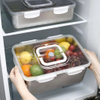 Factory Wholesale Fresh Food Storage Box Set with Compartments for Refrigerator Food Sealed Fresh Keeping Container with Timer
