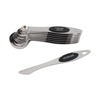 Magnetic Measuring Spoons Set Stainless Steel with Leveler for Baking and Spoon