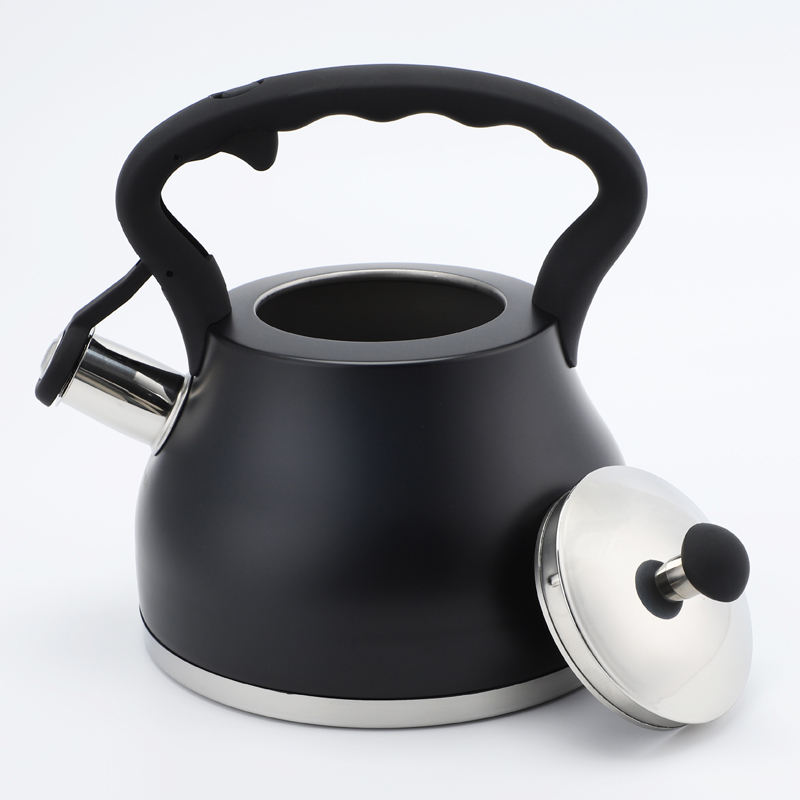 2.7L Black Color Painting Kettle Whistling Tea Pot Stainless Steel Whistle Stove Top Kettle