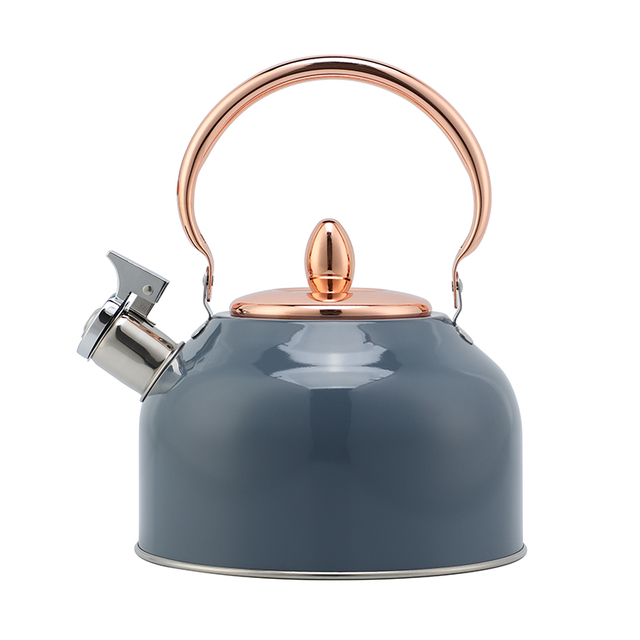 Factory Wholesale 2.5L Whistling Kettle Tea Pot Customized Color Stainless Steel Hot Water Teapot for ALL Stovetop