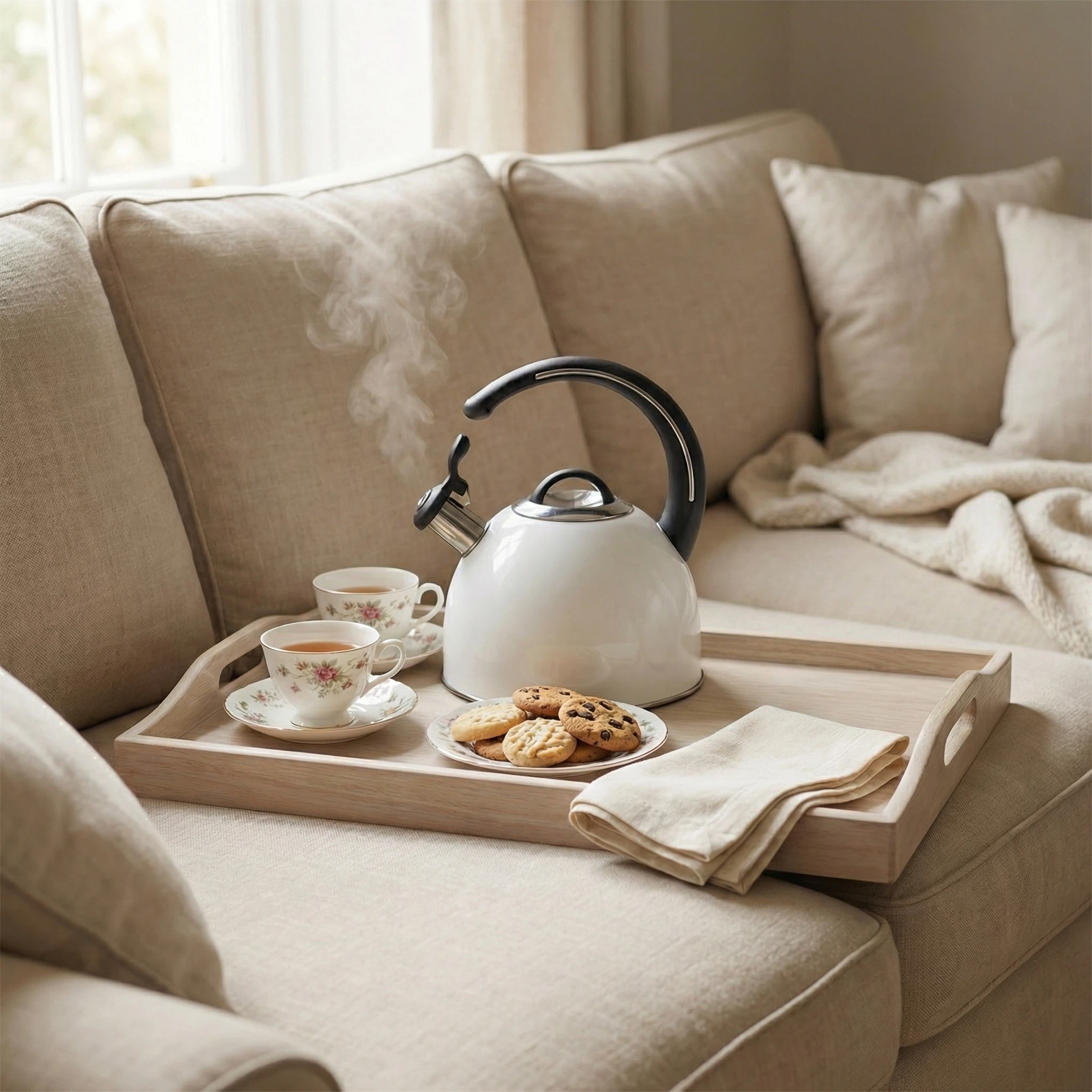 3.0L Custom Top Seller Stainless Steel Stove Top Whistling Tea Kettle New Design Food Grade Tea Pot With Induction Bottom