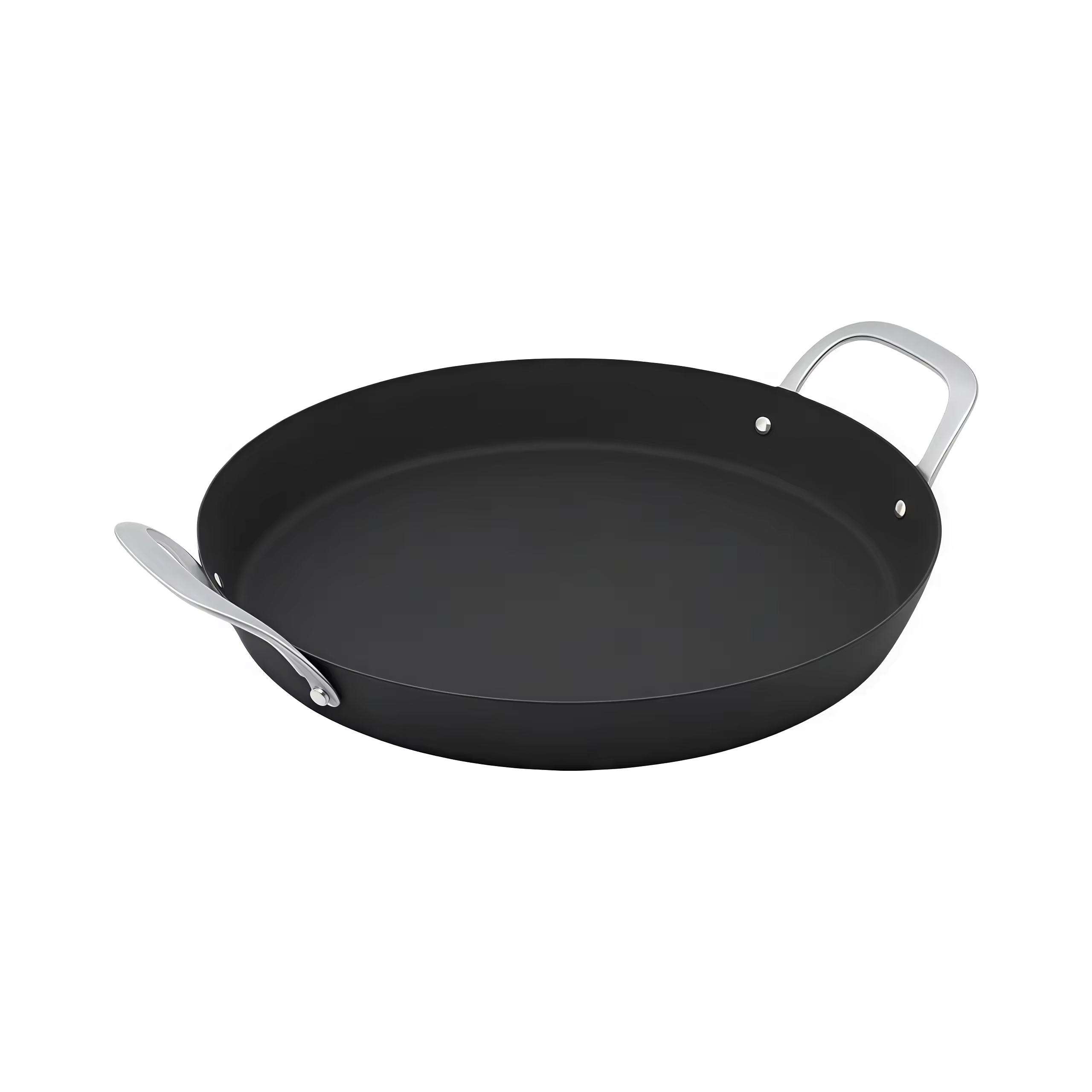 Factory Exclusive Design Seasoned Carbon Steel 14-Inch/35cm Paella Pan Naturally Non Stick Pans Skillets Induction Compatible