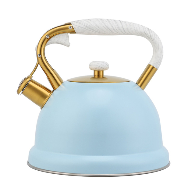 Factory Wholesale 3L Whistling Tea Kettle Tea Pot Customized Color Stainless Steel Hot Water for ALL Stovetop