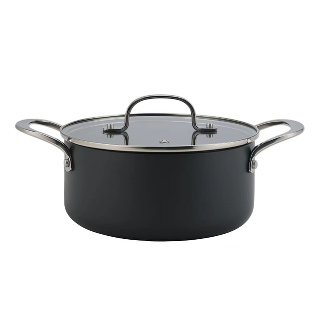 8 PCS Customizable Ceramic Non Stick Pans and Pots Set Induction Cast Aluminum Ceramic Cookware Set Pots and Pans Set