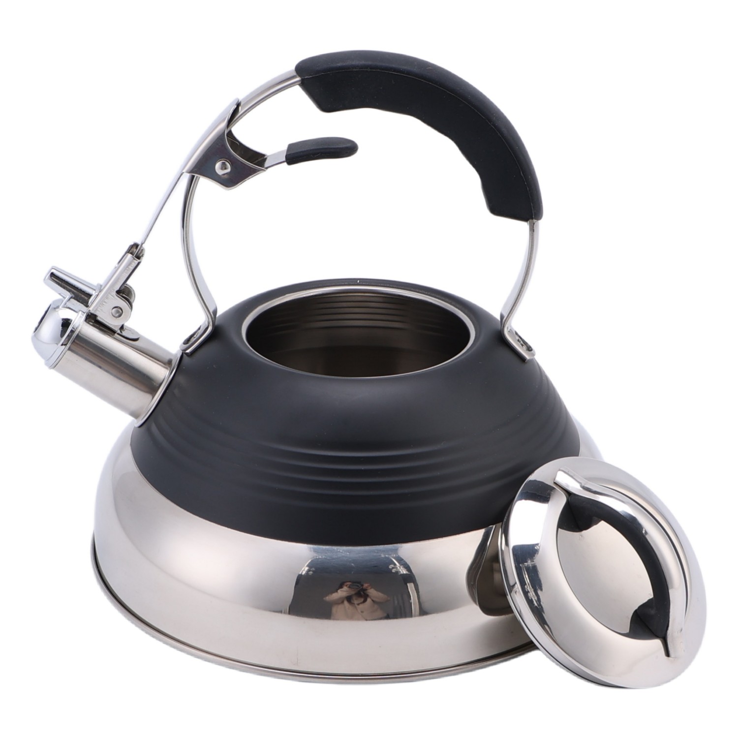 Factory Wholesale 4.5L Whistling Tea Kettle Tea Pot Customized Color Stainless Steel Hot Water for ALL Stovetop