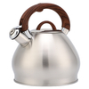 3.0L Stove Top Stainless Steel Tea Pot New Food Grade Polished Custom Top Seller Whistling Tea Kettle With Wood Handle