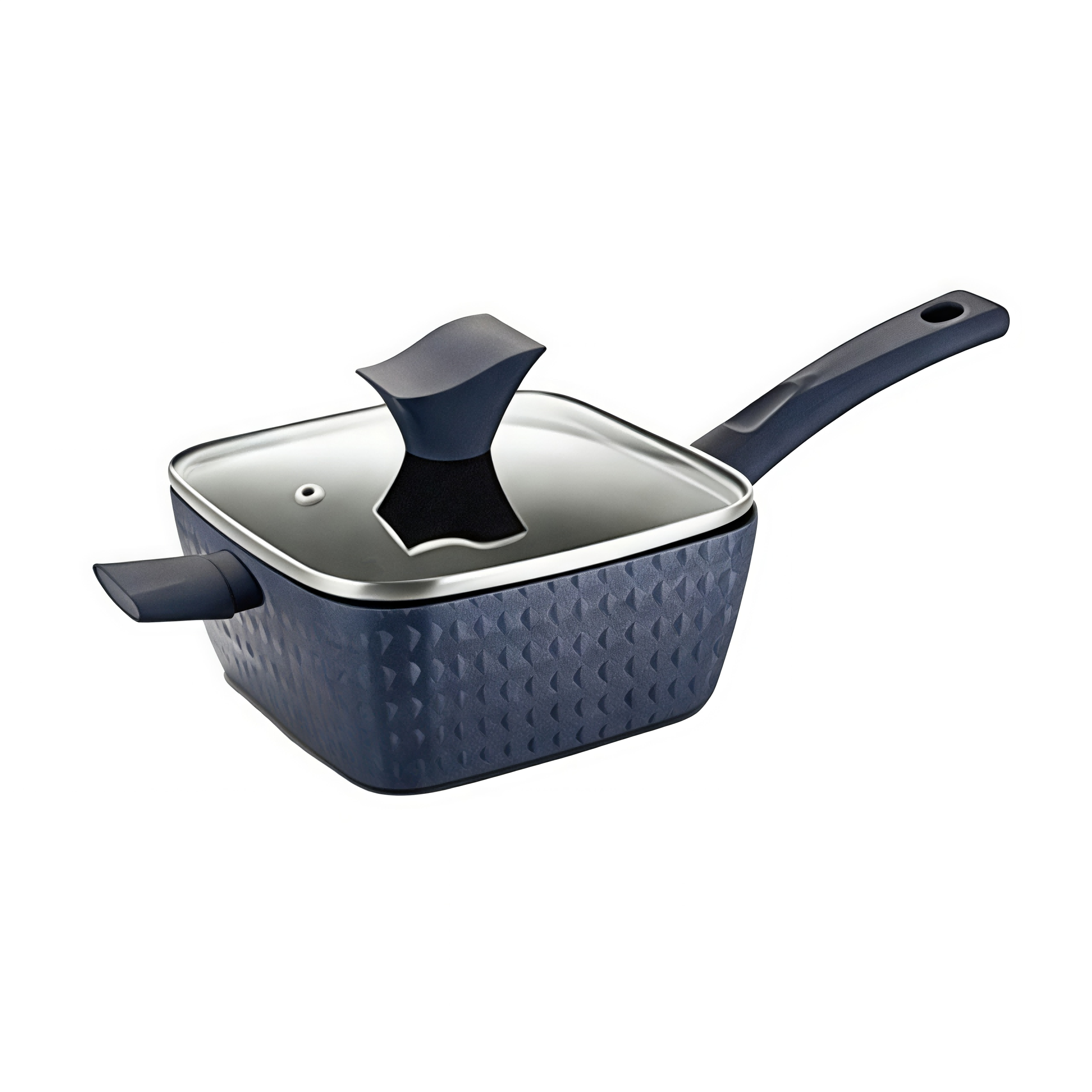 Factory 3D Diamond Series Customizable Ceramic Nonstick Aluminum Ceramic Frypan Eggpan Chef's Pan PFOA Free Induction Compatible