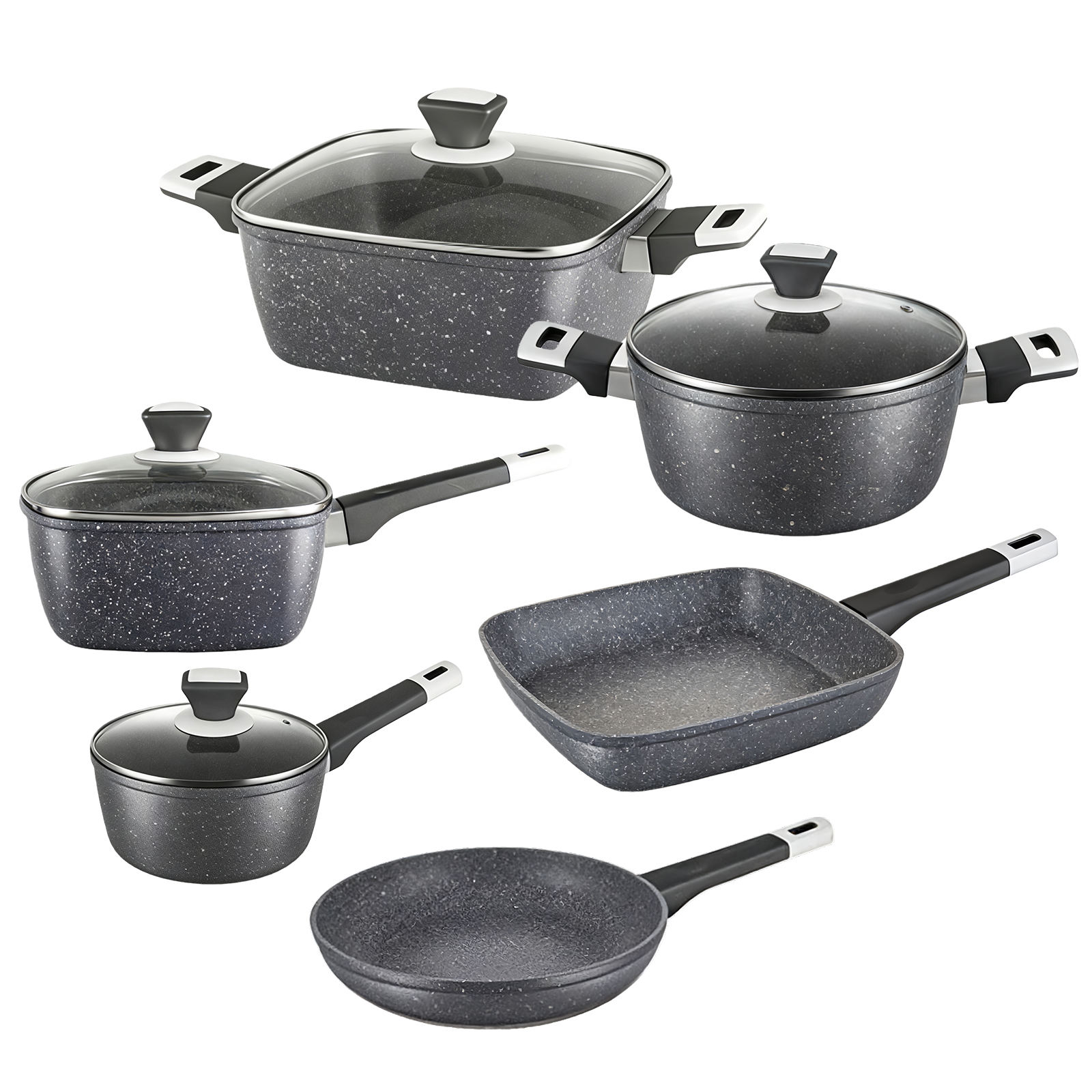 Factory Home Kitchen Recycled Heavy Gauge Aluminum Nonstick Fryingpan Egg Pan Cookware Chef's Pan.PFOA Free.Induction Compatible