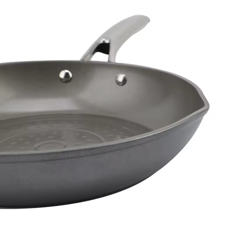 Premium Hard-Anodized Nonstick Aluminum Fry Pan Skillets Oven Safe to 500F Durable Desktop Oven Frying Pan Set PFOA Free