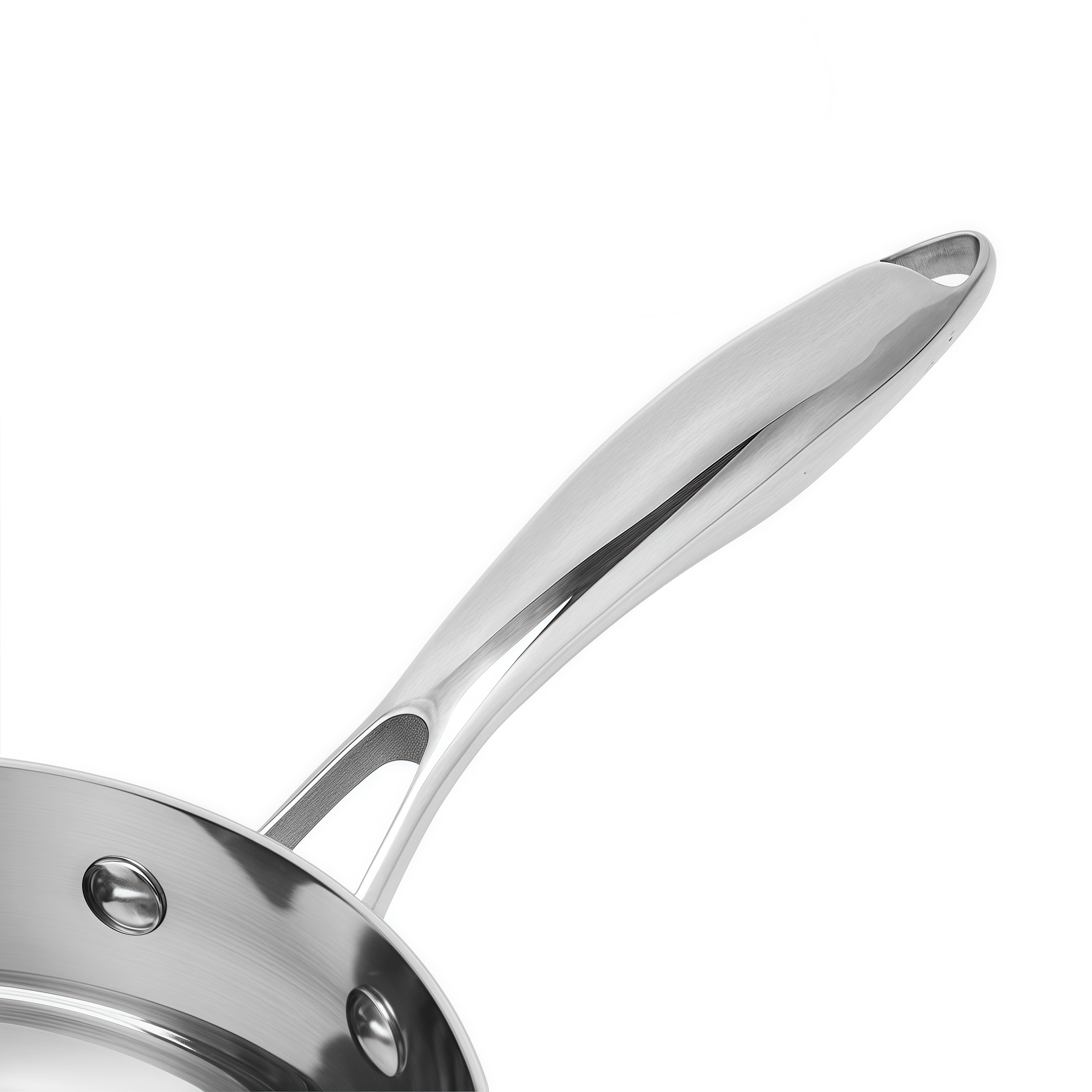 Hybrid TriPly Stainless Steel Nonstick Wok With Handle No Coating Nonstick Cookware Support ODM/OEM Non Toxic NO PFAS PFAS