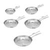 Factory Customized Food Grade Home Cooking Pan Steel Stainless Non-coating Frying Pans Sets Full Size for Restaurant Skillet Omlet Frying Pan