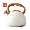 Modern 2.7L Stainless Steel Whistling Tea Kettle 2.8QT Factory Stovetop Kettle Metal Material