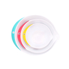 3pcs Plastic Mixing Bowl Set/ Salad Bowls With Soft Handles Easy Pour Spout and Non-Skid Bottom