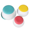 Non Slip Silicone Bottom Plastic Mixing Bowls Set With Airtight Lids