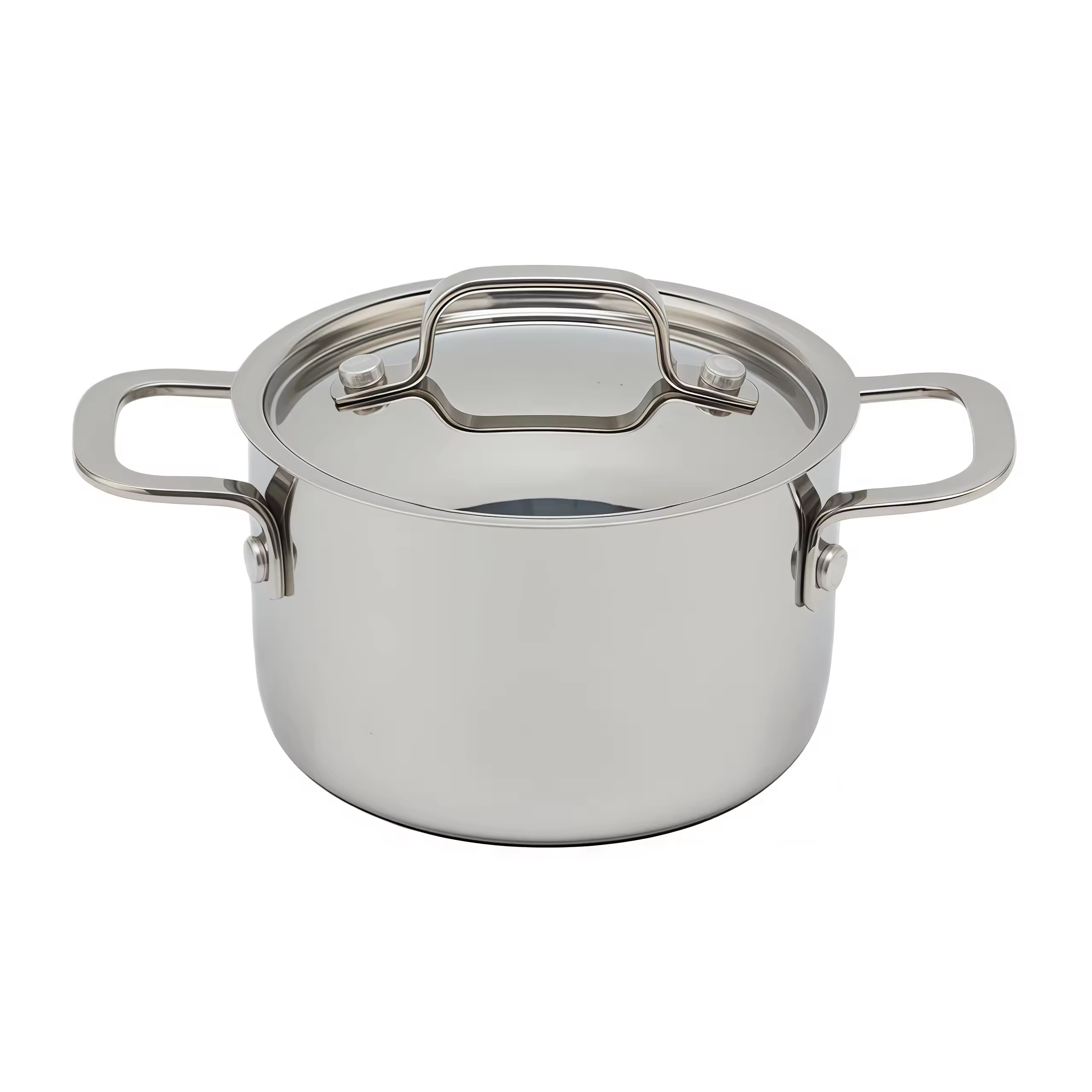 High Quality Mini Stainless Steel Factory Sales Metal Triply Stainless Steel Fry Pans Cookware Non Stick Frypan Home