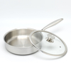 10 Piece High Quality Wholesale 18/10 Triply Stainless Steel 3 Layer Pots And Pans Steamer Set Cookware Set Saucepan Frying Pan