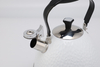 2.5L Color Painting White Kettle Whistling Tea Pot Stainless Steel Whistle Stove Top Kettle Black