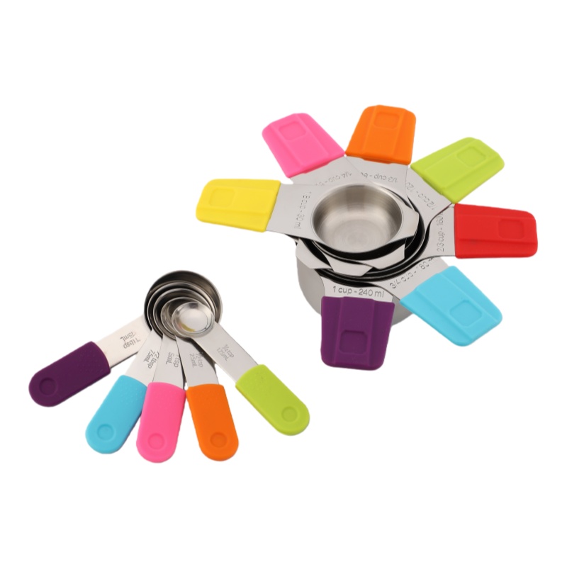 Measuring Cups Spoons Measuring Cups Stainless Steel Dry Liquid Ingredients Stackable Cooking Baking Kitchen Tool