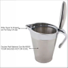 Custom Best Sell Double Wall Sauce Jug Home Kitchen Gadgets Fast Food Stainless Steel Insulated Gravy Boat