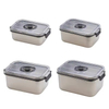 New Design 304 Stainless Steel Fresh-keeping Lunch Box Vacuum Seal Cover Leak-proof Heating Food Grade with Electric Pump