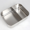 New Stainless Steel Sandwich Box School Metal Bento Lunch Box Kids Food Container With Lid With Leakproof Lid
