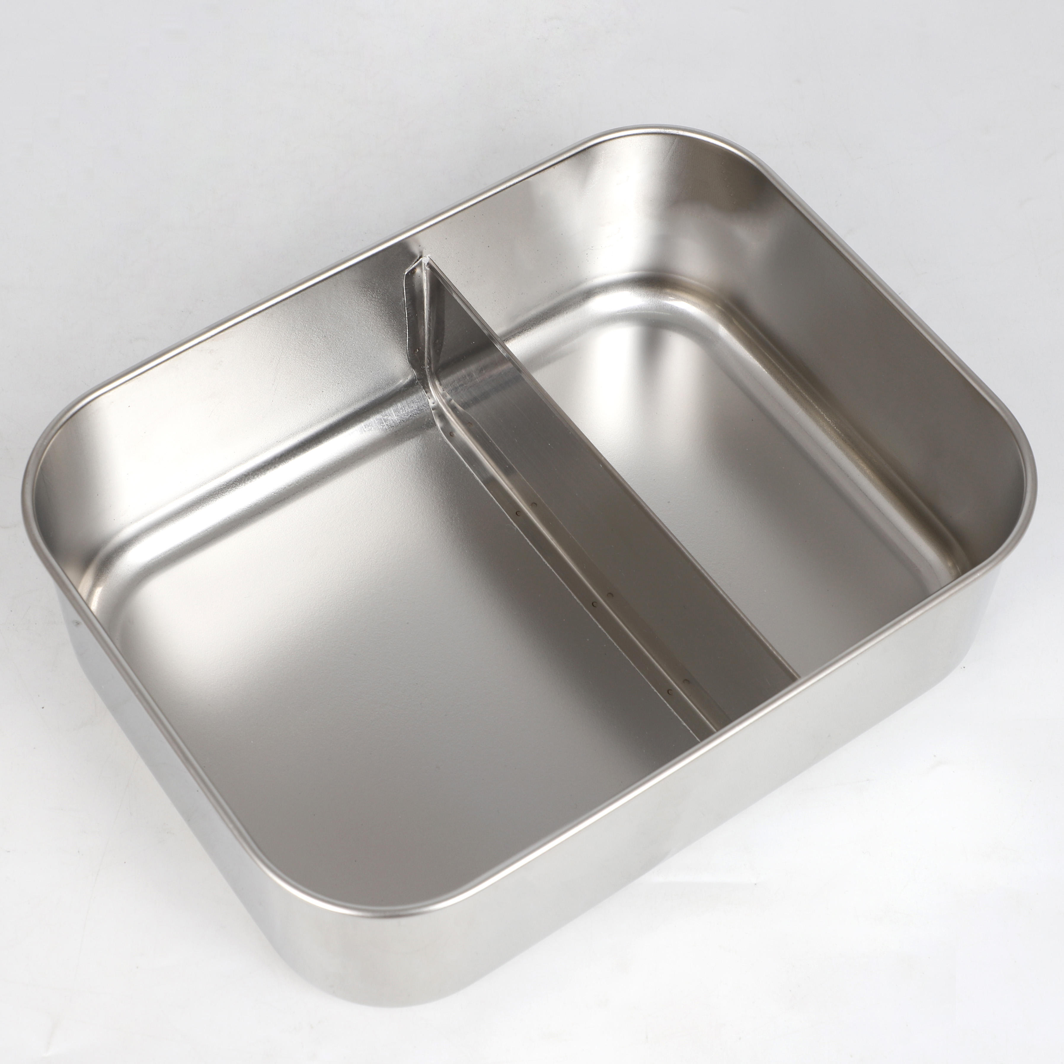 New Stainless Steel Sandwich Box School Metal Bento Lunch Box Kids Food Container With Lid With Leakproof Lid