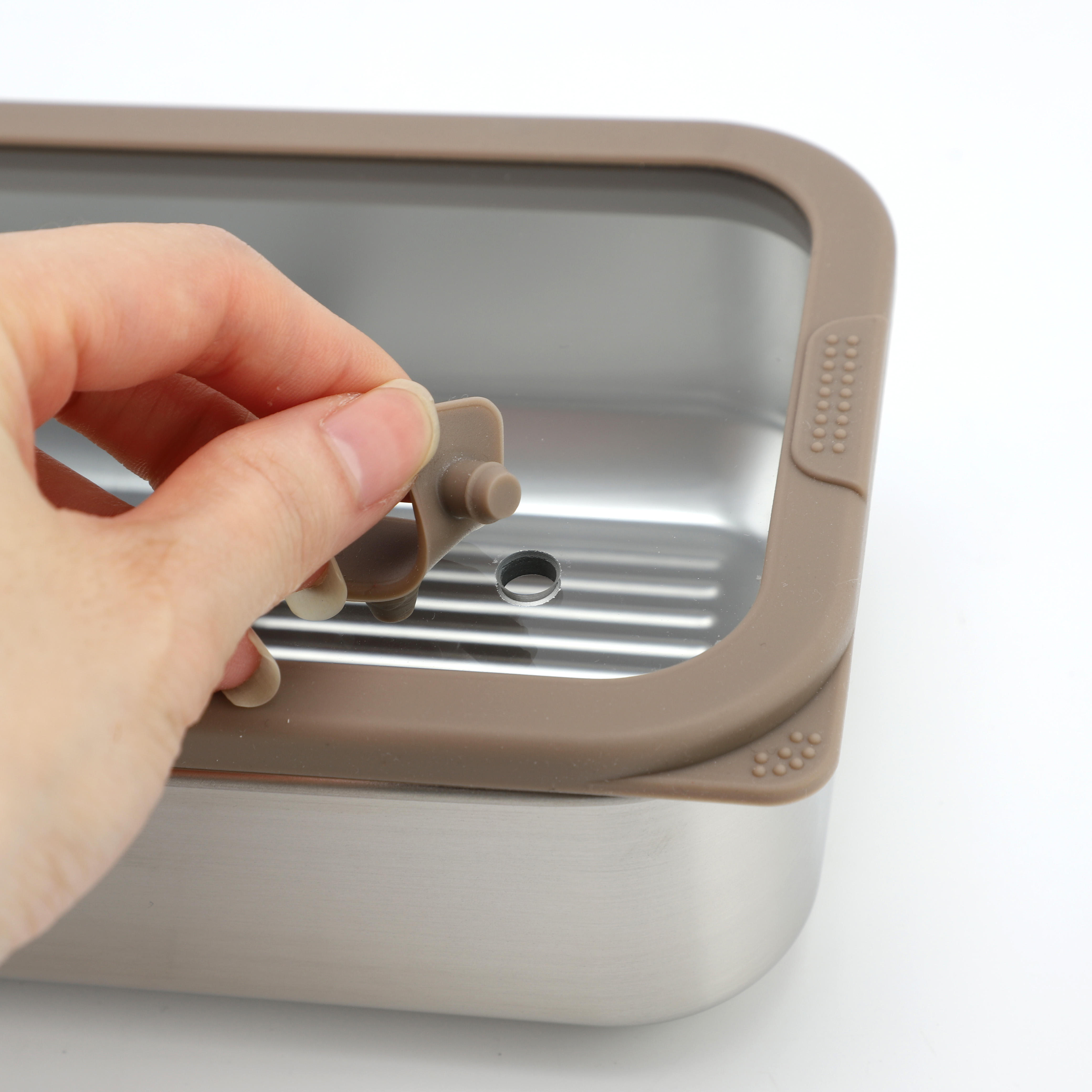 Popular School Lunch Box Leakproof Stainless Steel Food Container for Teenagers With Glass Lid Stainless Steel Food Carrier