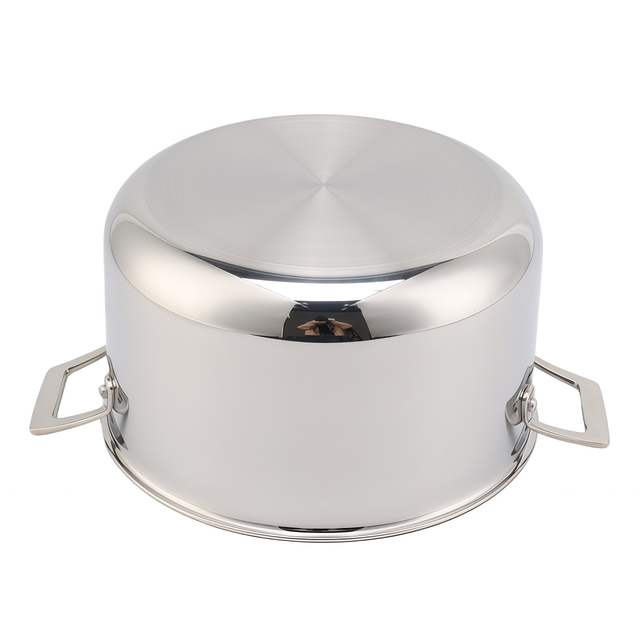 Factory Custom Kitchen Tri-ply Stainless Steel Soup Steamer Pot Set With Glass Lid Stainless Steel Cooking Pot Set Cookware Sets