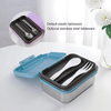 New Design 304 Stainless Steel Fresh-keeping Box Snap-on Refrigerator Storage Tin Box Heating Food Grade Microwave Sealed Box