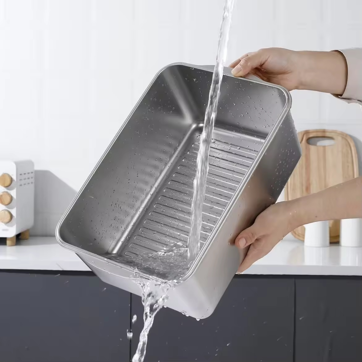 Factory Wholesale Fresh Food Storage Box Set with Compartments for Refrigerator Food Sealed Fresh Keeping Container with Timer