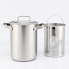 Asparagus Steamer Pot with Mesh Basket-3 Quart Stainless Steel Vegetable Cooker with Stainless Steel Lid