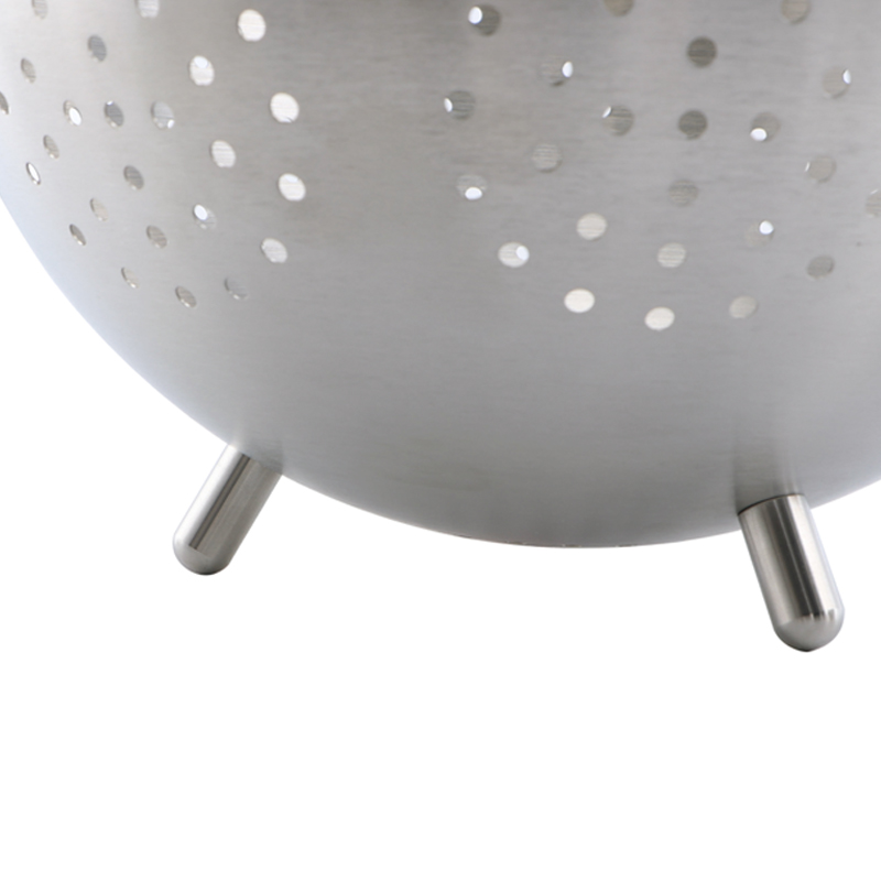 Fruit Vegetable Kitchen Strainer Colanders Set Stainless Steel Drain Wash Storage Drain Basket With Feet